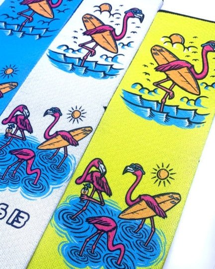 Meias Desportivas FLAMINGOS | Amarelo - TugaSox Fitness Store