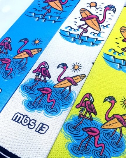 Meias Desportivas FLAMINGOS | Azul - TugaSox Fitness Store