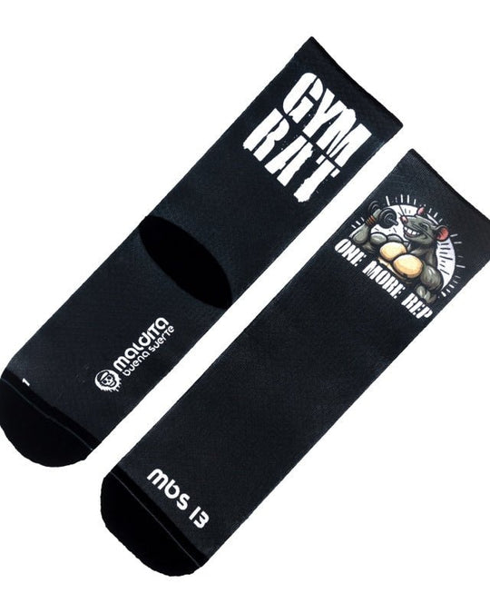 Meias Desportivas GYM RAT | Preto - TugaSox Fitness Store