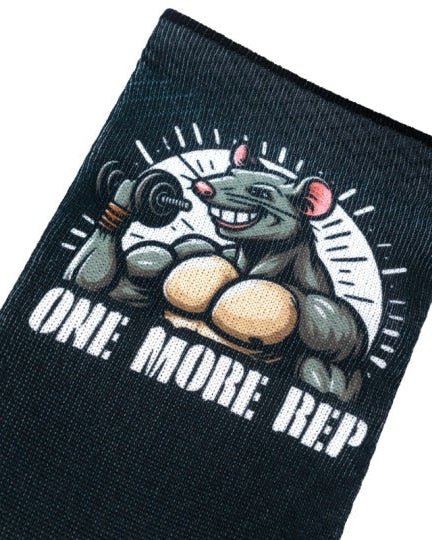 Meias Desportivas GYM RAT | Preto - TugaSox Fitness Store