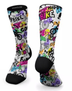 Meias Desportivas HAPPY Bike - TugaSox Fitness Store