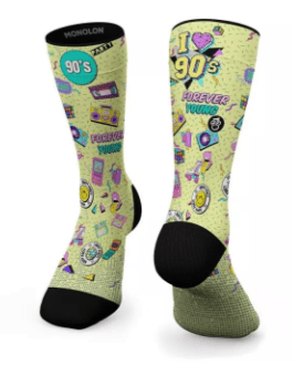 Meias Desportivas I LOVE 90's - TugaSox Fitness Store
