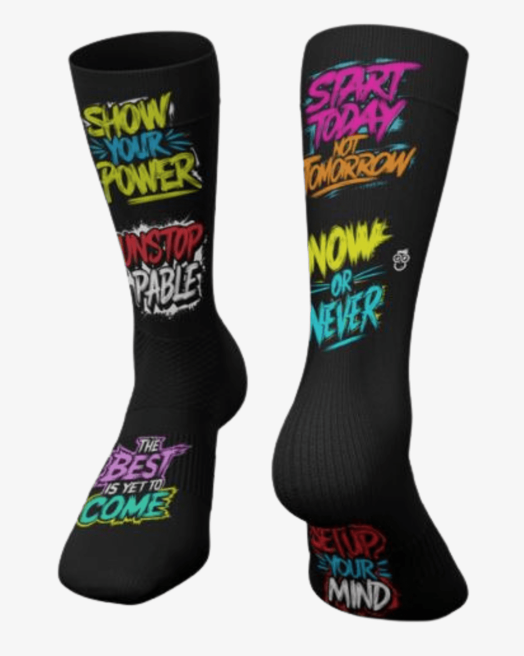 Meias desportivas NOW OR NEVER - TugaSox Fitness Store