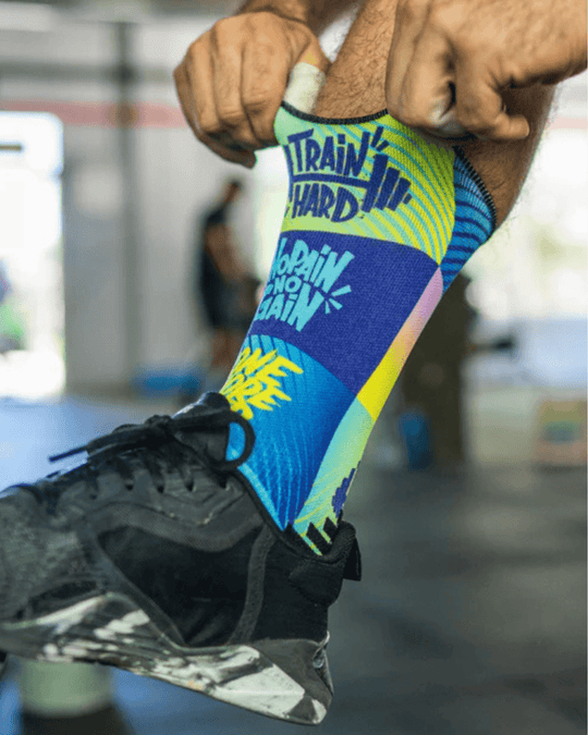 Meias Desportivas ONE MORE REP | Green - TugaSox Fitness Store