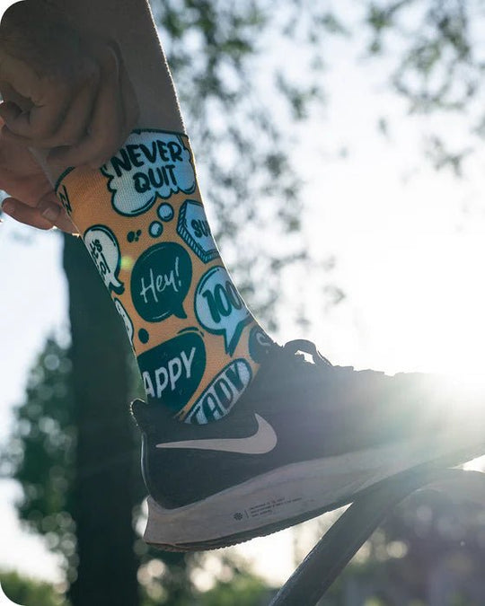 Meias Desportivas TALK - Amarelo - TugaSox Fitness Store