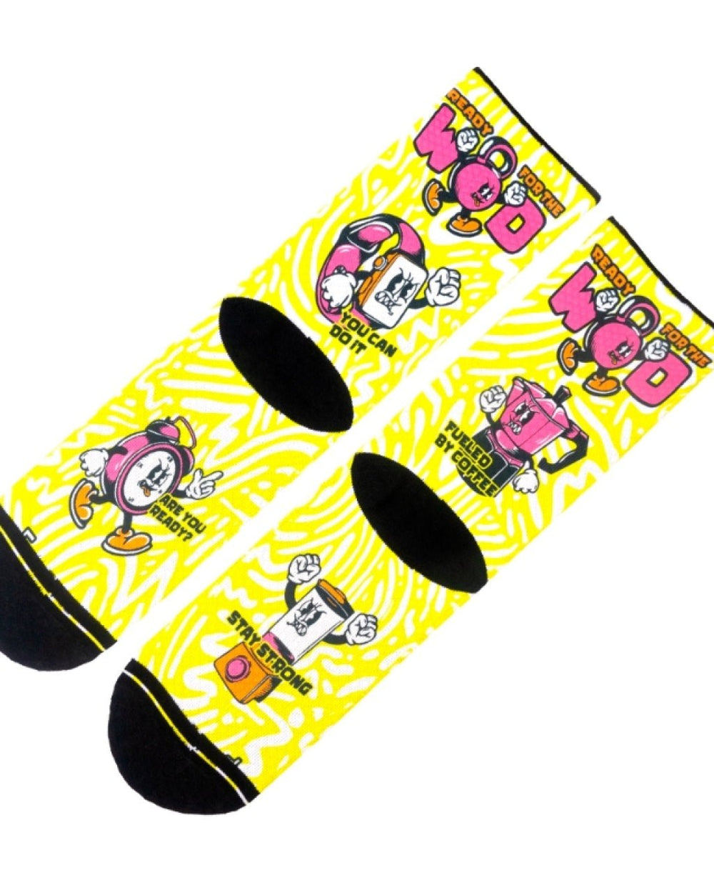 Meias Desportivas WOD | Amarelo - TugaSox Fitness Store