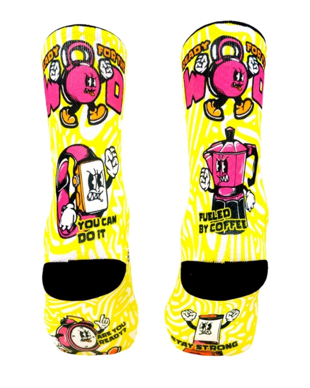 Meias Desportivas WOD | Amarelo - TugaSox Fitness Store