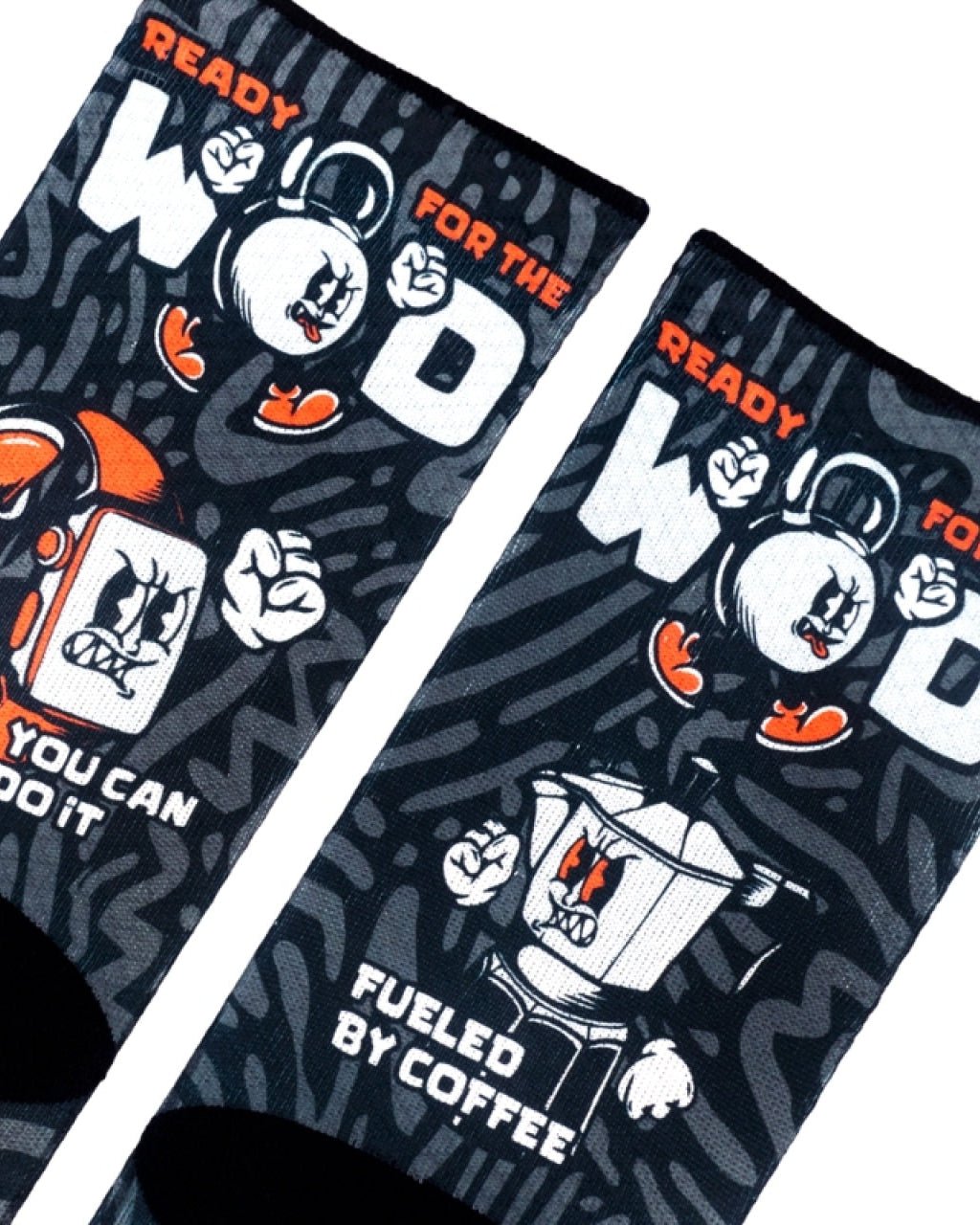 Meias Desportivas WOD | Black - TugaSox Fitness Store