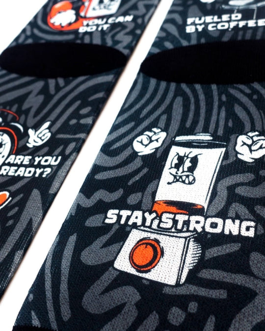 Meias Desportivas WOD | Black - TugaSox Fitness Store