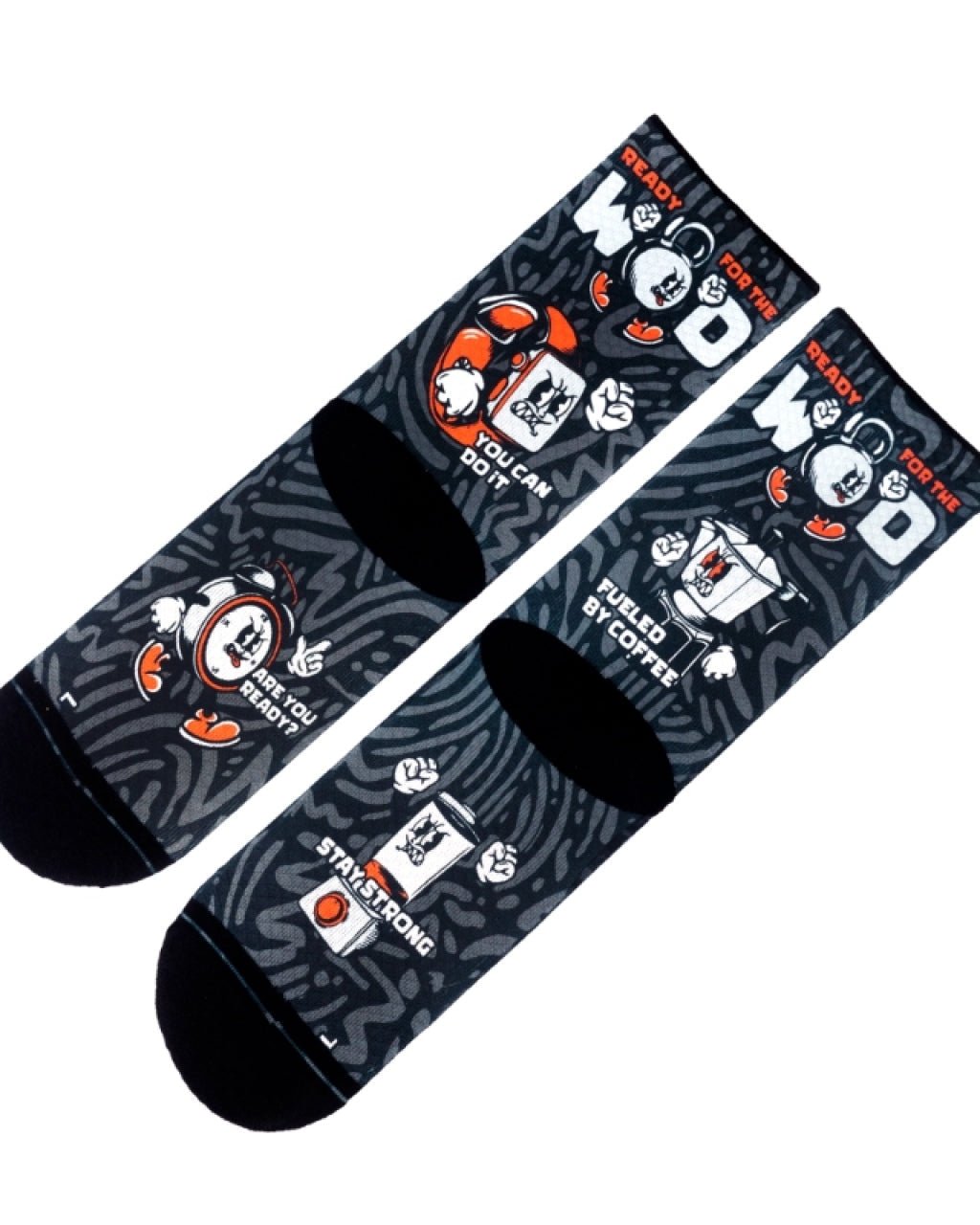 Meias Desportivas WOD | Black - TugaSox Fitness Store