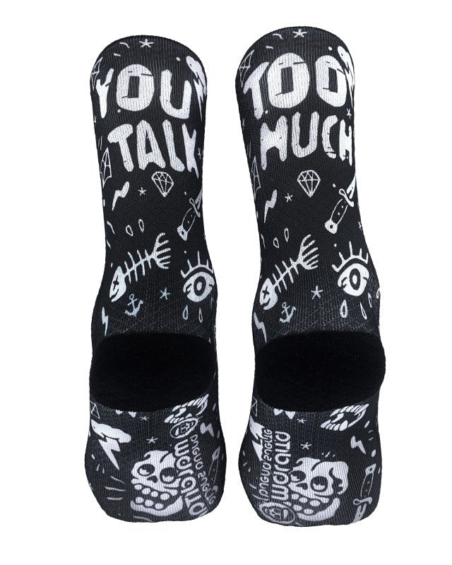 Meias Desportivas YOU TALK TOO MUCH - TugaSox Fitness Store