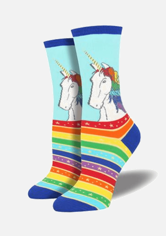 Meias FEMININAS Rainbow Hair Don't Care - TugaSox Fitness Store