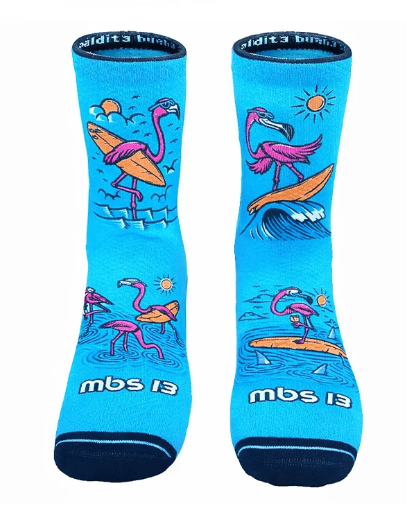 Meias Flamingos - Hybrid - TugaSox Fitness Store