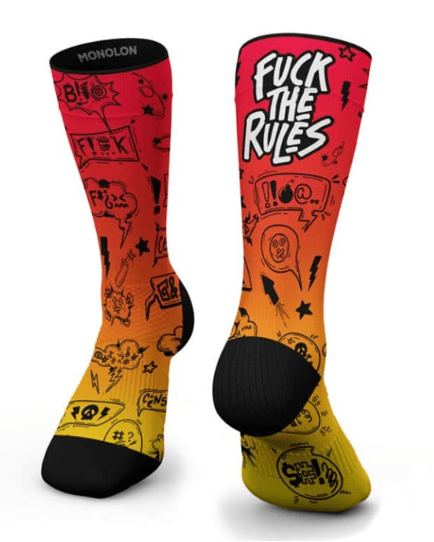 Meias Fuck The Rules - Hybrid - TugaSox Fitness Store