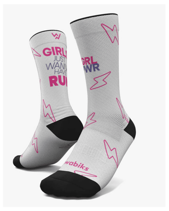 Meias Girls Wanna Run - Hybrid - TugaSox Fitness Store