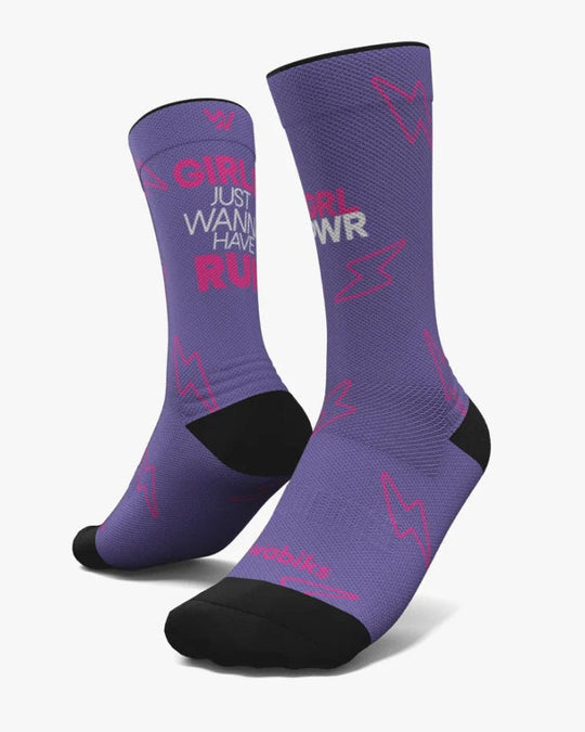 Meias Girls Wanna Run - Hybrid - TugaSox Fitness Store