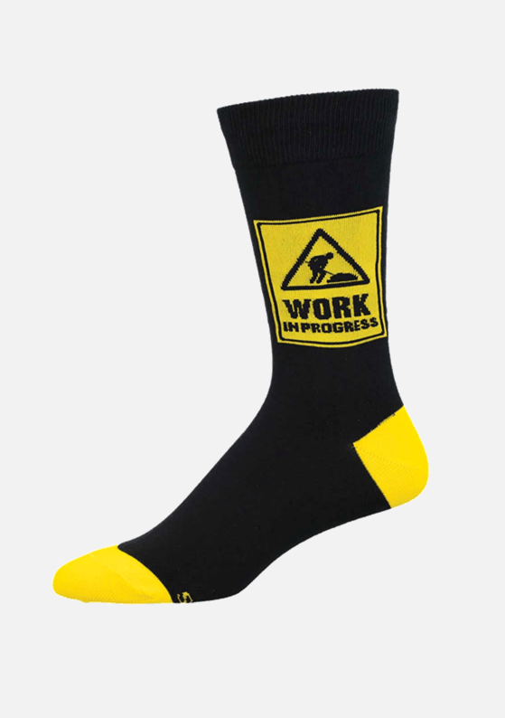 Meias MASCULINAS Work in Progress - TugaSox Fitness Store