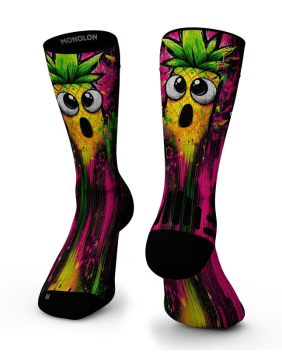 Meias Shock Pineapple - Hybrid - TugaSox Fitness Store