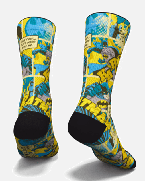 Meias UNISSEXO Bat Comic - TugaSox Fitness Store