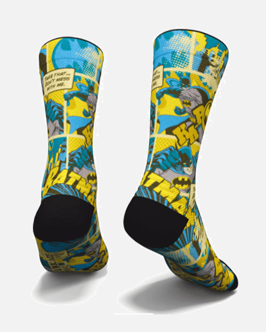 Meias UNISSEXO Bat Comic - TugaSox Fitness Store