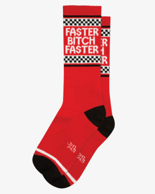 Meias UNISSEXO Faster Bitch, Faster - TugaSox Fitness Store