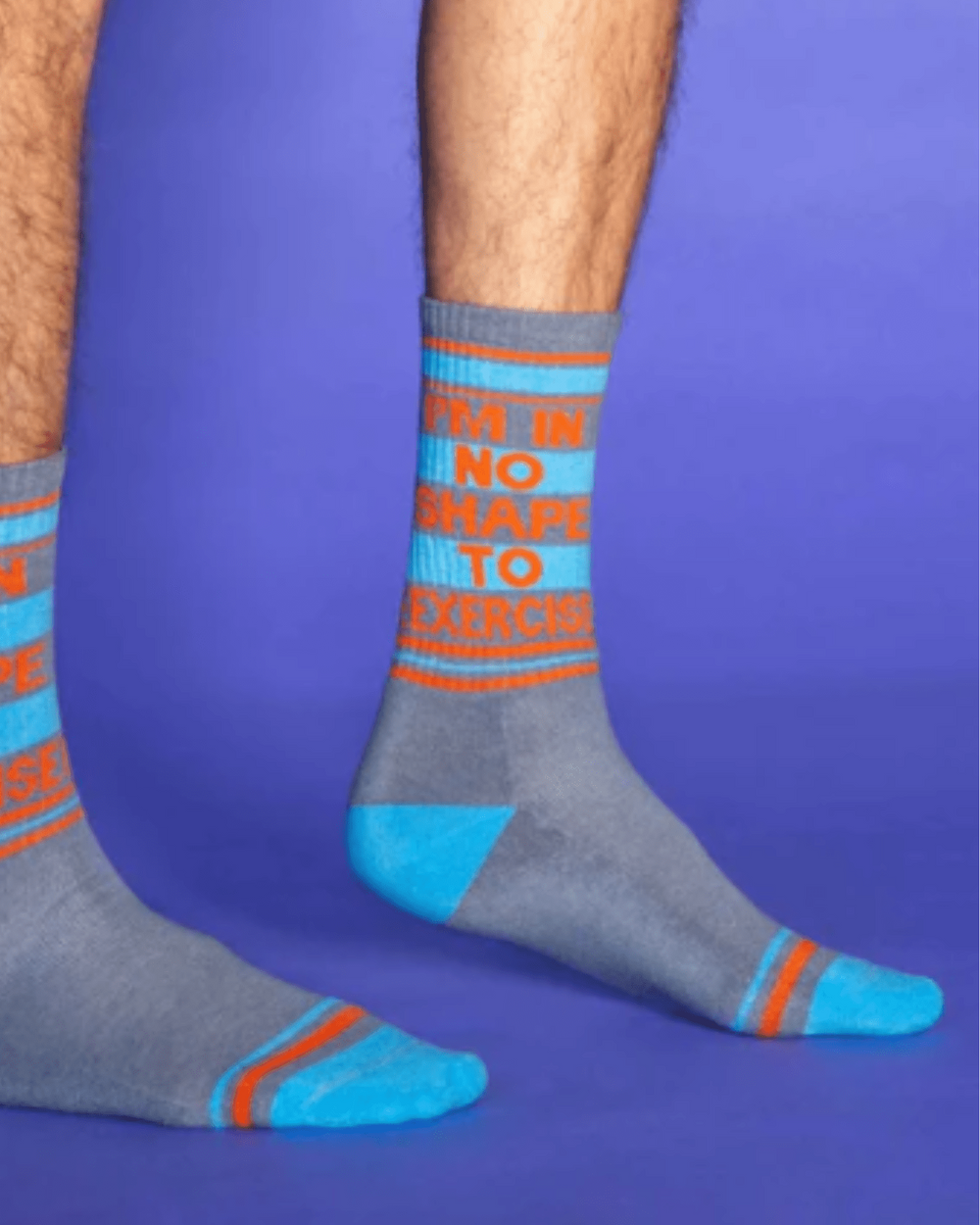 Meias UNISSEXO I'm in no shape to exercise - TugaSox Fitness Store