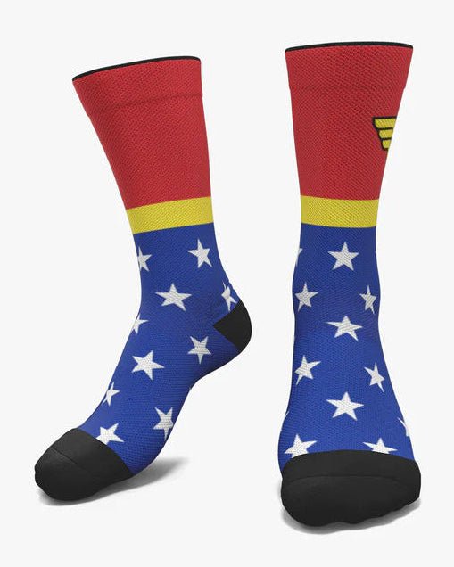 Meias Wonder Woman - Hybrid - TugaSox Fitness Store