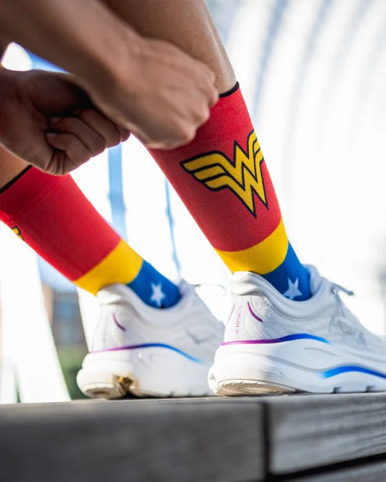 Meias Wonder Woman - Hybrid - TugaSox Fitness Store