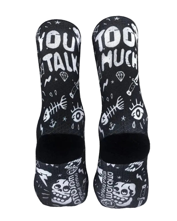 Meias You Talk Too Much - Hybrid - TugaSox Fitness Store