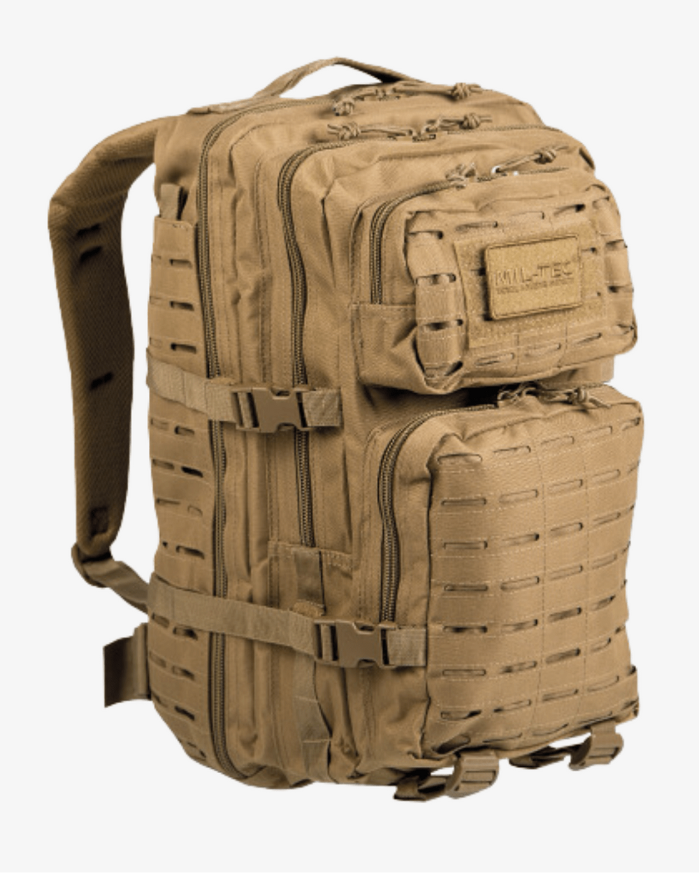 Mochila Mil - Tec 36 Litros LASER CUT | Coyote - TugaSox Fitness Store