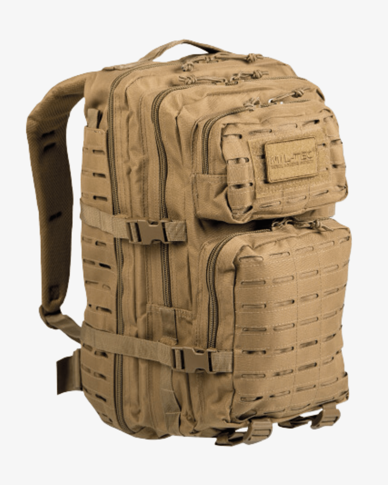 Mochila Mil - Tec 36 Litros LASER CUT | Coyote - TugaSox Fitness Store