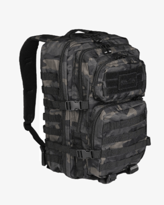 Mochila Mil - Tec 36 Litros MOLLE | Dark Camo - TugaSox Fitness Store