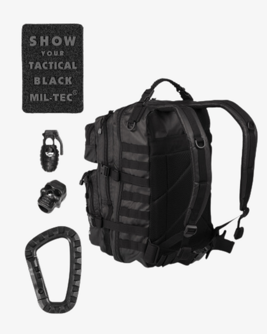 Mochila Mil - Tec 36 Litros TACTICAL | Black - TugaSox Fitness Store