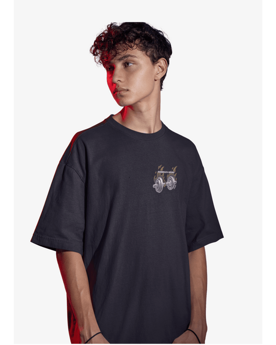 Oversize T-Shirt Dumbbells & Drama - TugaSox Fitness Store