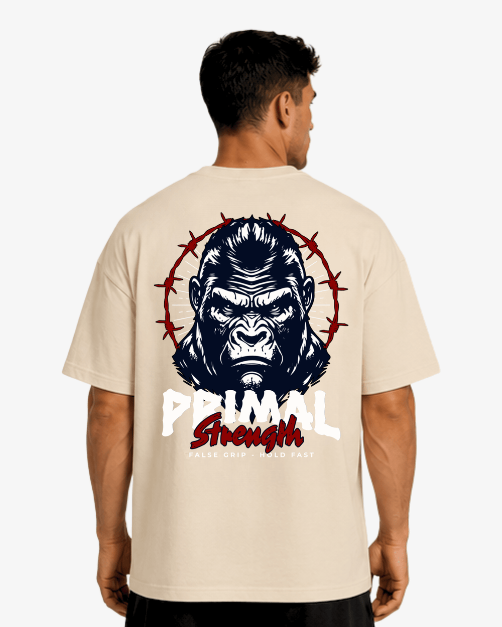 Oversize T-Shirt Primal Strength - TugaSox Fitness Store