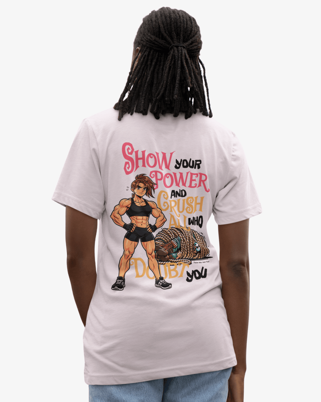 Oversize T-Shirt Show Your Power - Feminina - TugaSox Fitness Store