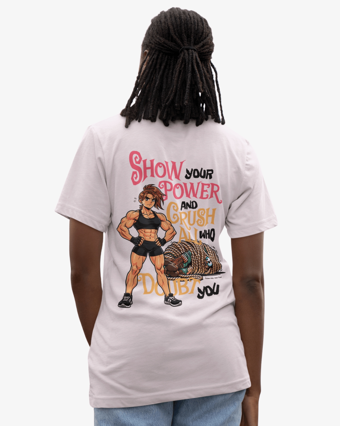 Oversize T-Shirt Show Your Power - Feminina - TugaSox Fitness Store