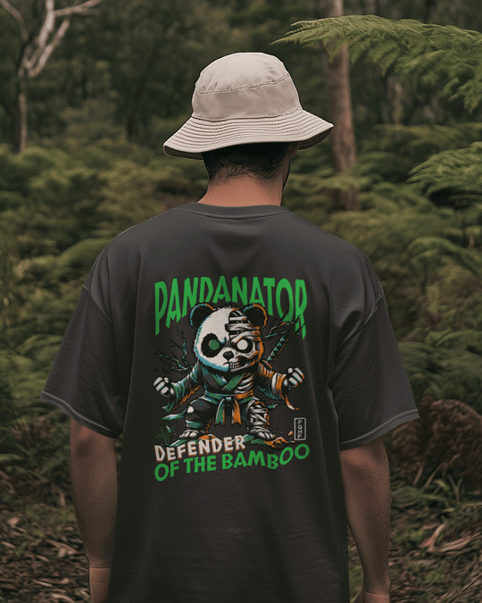 Oversize Tee PANDANATOR – Defender of the Bamboo | False Grip Hold Fast - TugaSox Fitness Store