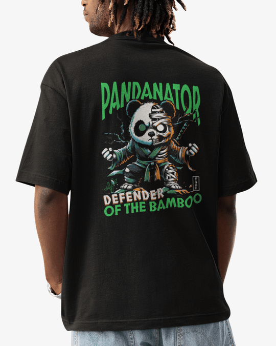 Oversize Tee PANDANATOR – Defender of the Bamboo | False Grip Hold Fast - TugaSox Fitness Store