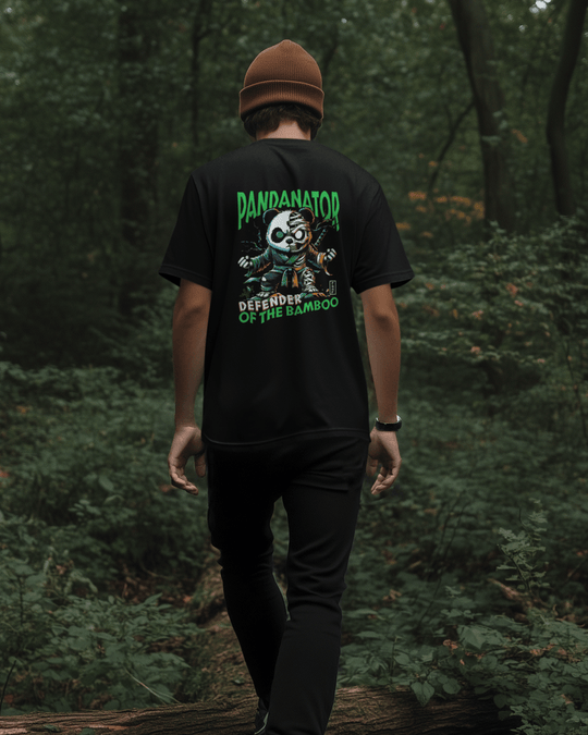Oversize Tee PANDANATOR – Defender of the Bamboo | False Grip Hold Fast - TugaSox Fitness Store