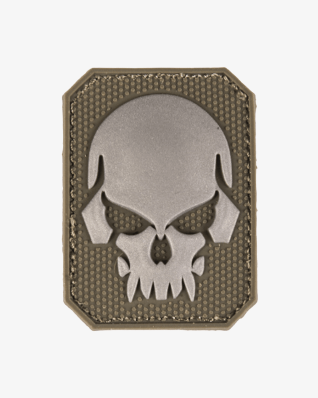 PATCH em PVC Green Skull | Olive - TugaSox Fitness Store