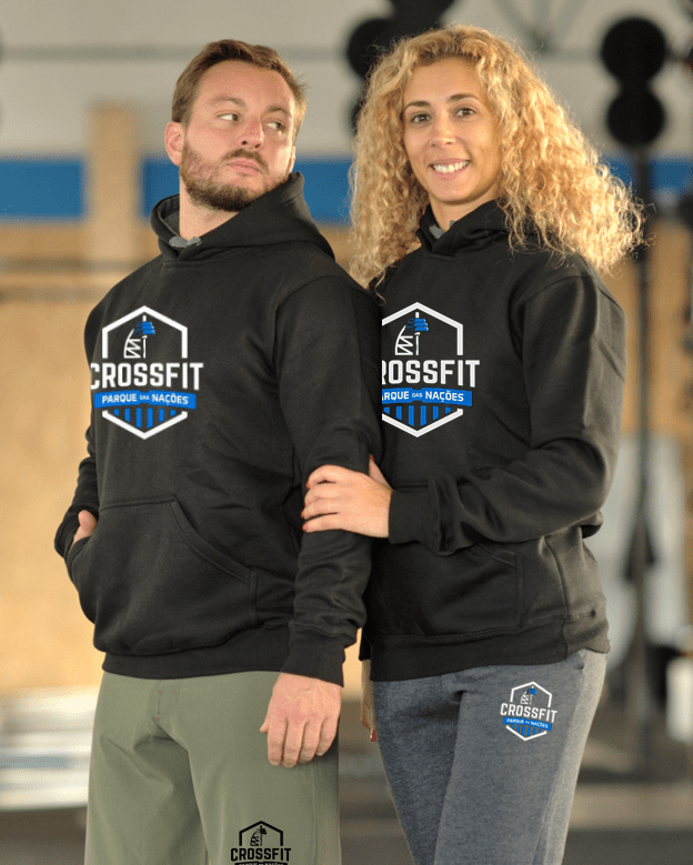 Pullover Hoodie Black – CrossFit Parque das Nações - TugaSox Fitness Store