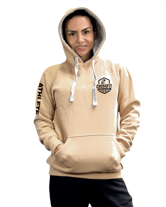 Pullover Hoodie Sand – CrossFit Parque das Nações - TugaSox Fitness Store