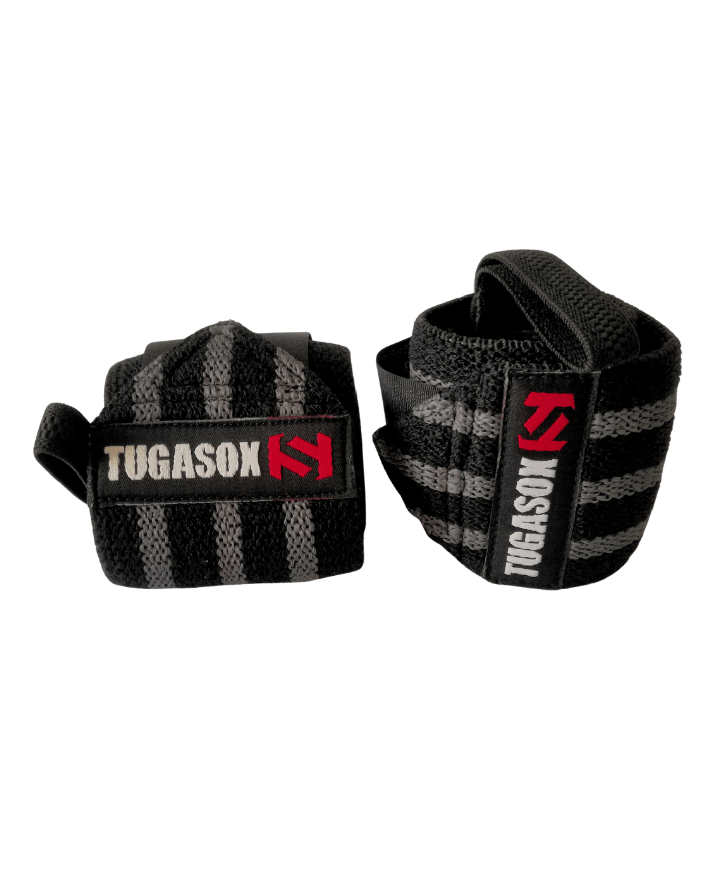 Punhos Elásticos - Black/Grey - TugaSox Fitness Store