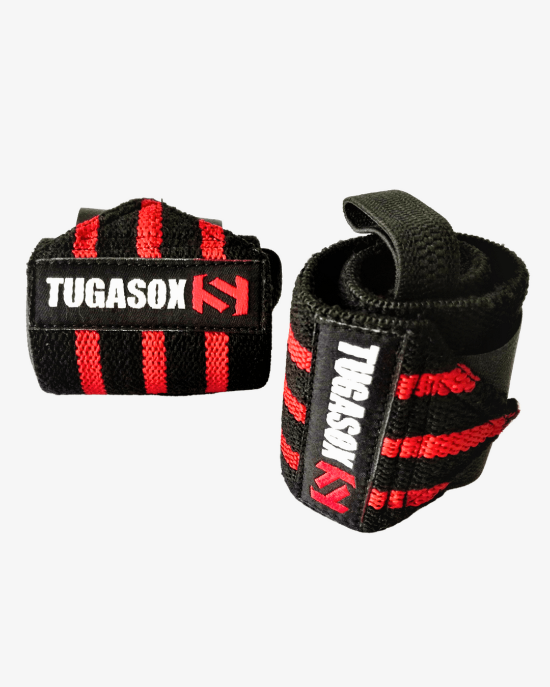 Punhos Elásticos - Black/Red - TugaSox Fitness Store
