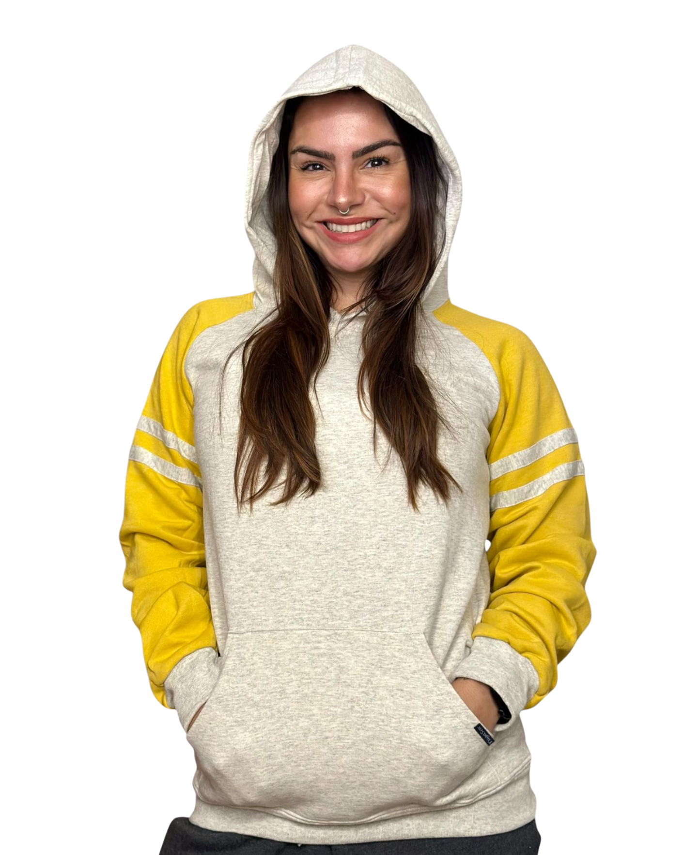 retro hoodies unissexo yellow tugasox conforto