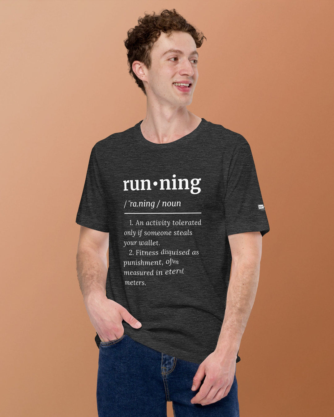 runing definition tee - front lifestyle