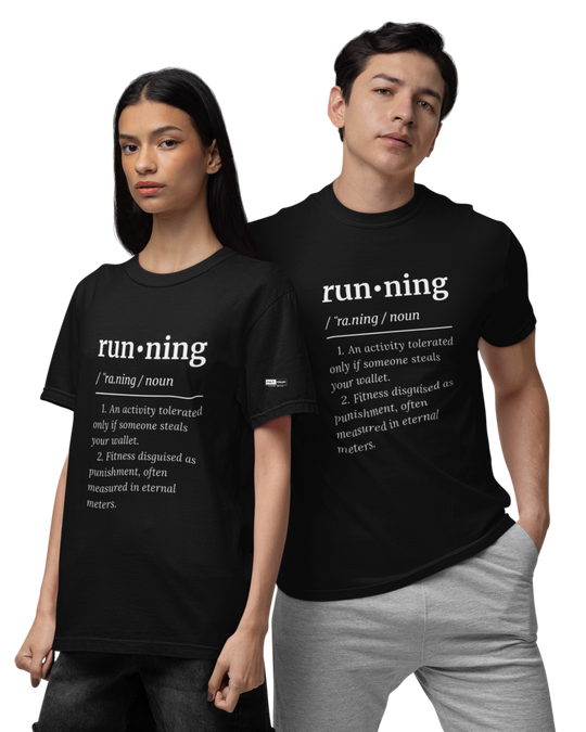 Running Definition Unisex Tee - Dark | Cult-ionary
