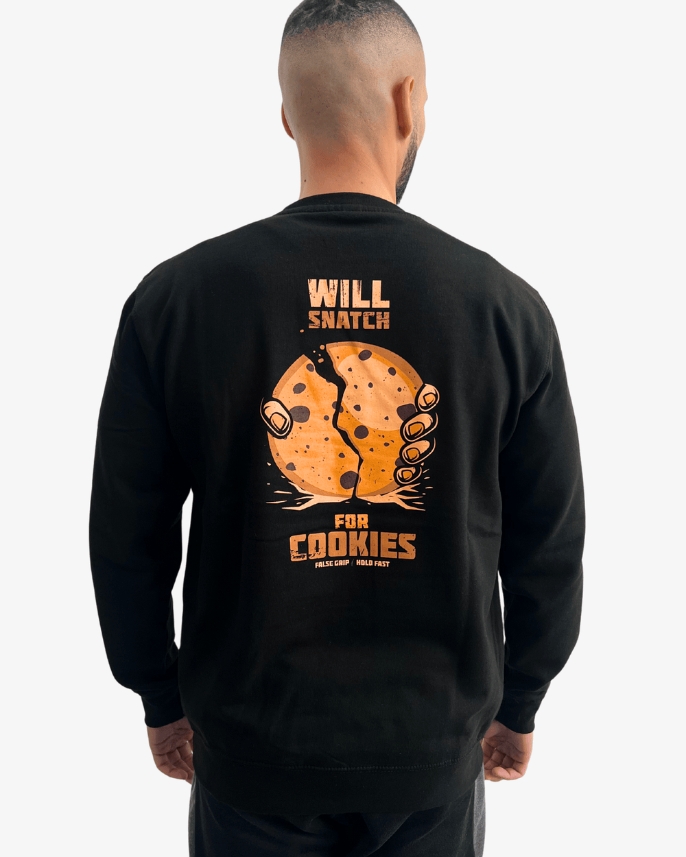 Sweatshirt SNATCH FOR COOKIES – Preto - TugaSox Fitness Store
