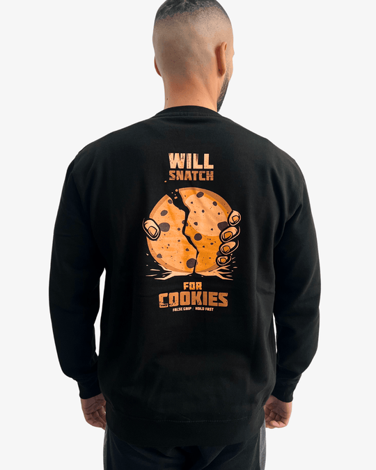 Sweatshirt SNATCH FOR COOKIES – Preto - TugaSox Fitness Store